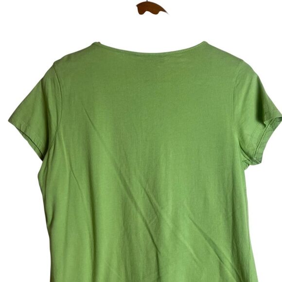 3 for $30! Style & Co green embellished short sleeve - Picture 5 of 6